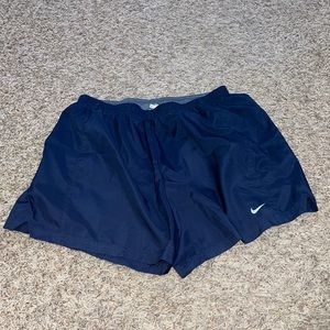 Nike fit short shorts navy Blue